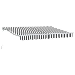 vidaXL Markisram Antracit och vitt 250 x 200 cm