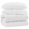 vidaXL T&auml;ckeset med kudde 3 st Vit Mikrofiber