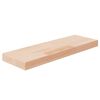 vidaXL Hyllplan 60x20x4 cm obehandlad massiv ek