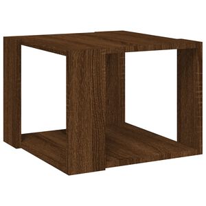 vidaXL Soffbord brun ek 40x40x30 cm konstruerat tr&auml;