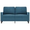 vidaXL 2-sitssoffa bl&aring; 120 cm sammet