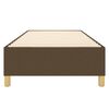 vidaXL Boxspring-s&auml;ngram m&ouml;rkbrun 100x200 cm tyg