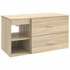 vidaXL Badrumsm&ouml;belset 2 pcs Sonoma-ek Konstruerat tr&auml;