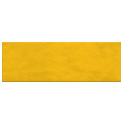vidaXL Väggpaneler 12 st gul 90x30 cm sammet 3,24 m²