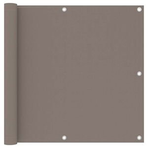 vidaXL Balkongsk&auml;rm taupe 90x300 cm oxfordtyg