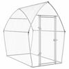 vidaXL H&ouml;nsbur silver 200x105x182 cm galvaniserat st&aring;l