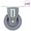 vidaXL Fasta hjul 12 st 75 mm