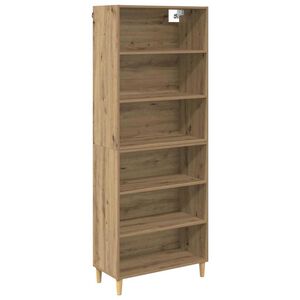 vidaXL Sk&aring;p Artisan Ek 69,5 x 32,5 x 180 cm Konstruerat tr&auml;