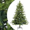 vidaXL Plast Hingad Julgran 120 cm 150 LED-lampor Varmvit