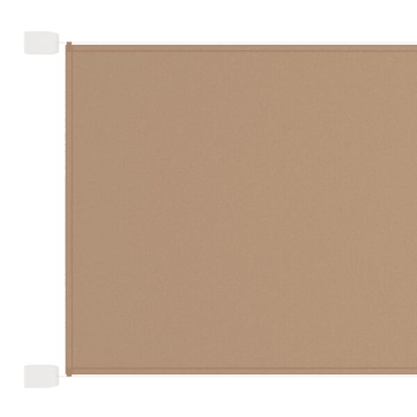 vidaXL Markis vertikal taupe 100x1200 cm oxfordtyg