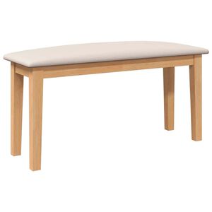 vidaXL B&auml;nk 90 cm massivt tr&auml; gummi