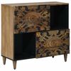 vidaXL Sideboard med lagring Brun 80 x 33,5 x 75 cm Massivt mangotr&auml;