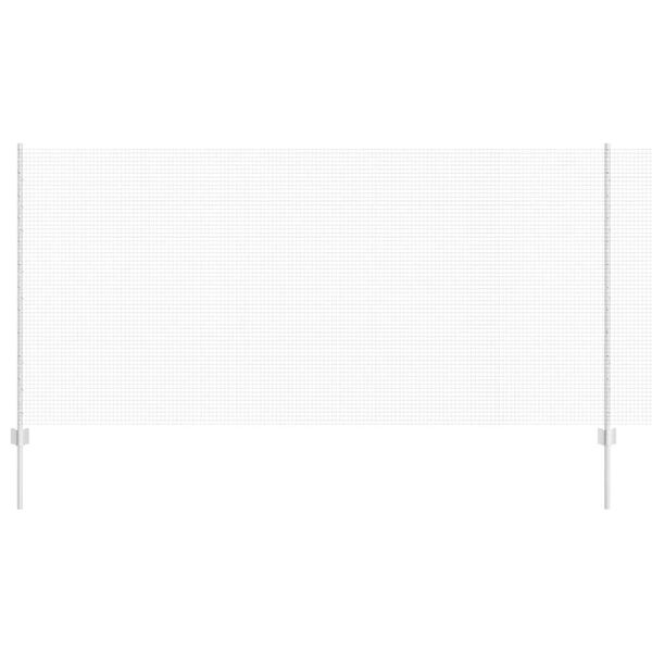 vidaXL St&auml;ngsel med stolpe Silver 1,2 x 10 m St&aring;l