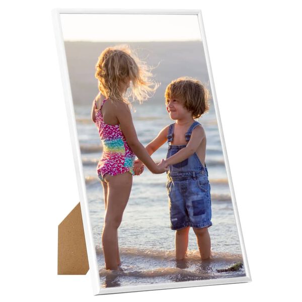vidaXL Fotoramar 3 st f&ouml;r bord vit 13x18 cm MDF