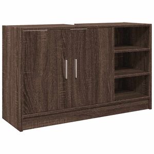 vidaXL Tv&auml;ttst&auml;llssk&aring;p brun ek 90x29x55 cm konstruerat tr&auml;