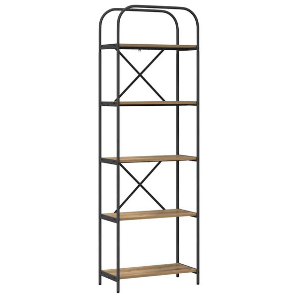 vidaXL Hyllsystem Artisan Ek 60 x 30 x 183 cm Konstruerat tr&auml;