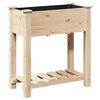 vidaXL Tr&auml;dg&aring;rdsplanterare Beige 71 x 37 x 76,5 cm Massivt Furu