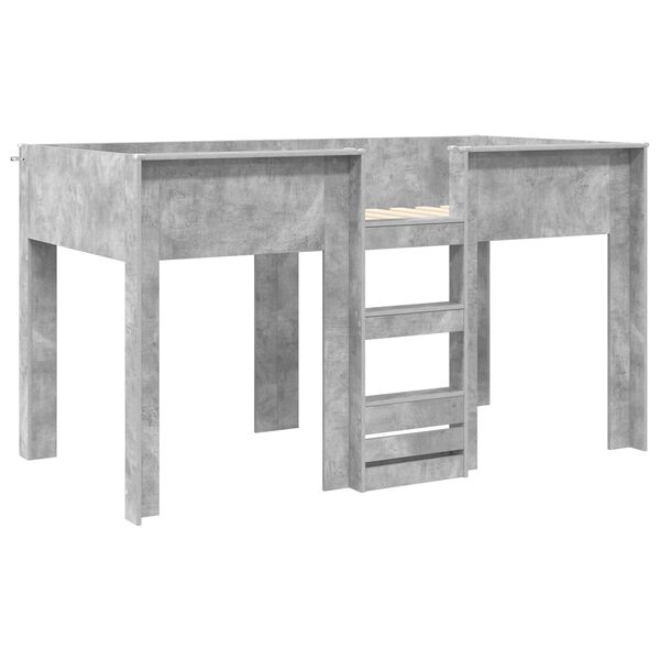 vidaXL K&ouml;ksb&auml;dd f&ouml;r barn Betonggr&aring; 100 x 200 cm Konstruerat tr&auml;