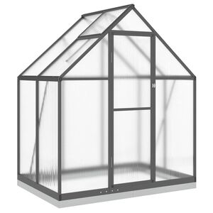 vidaXL V&auml;xthus med ram antracit 169x114x202 cm aluminium