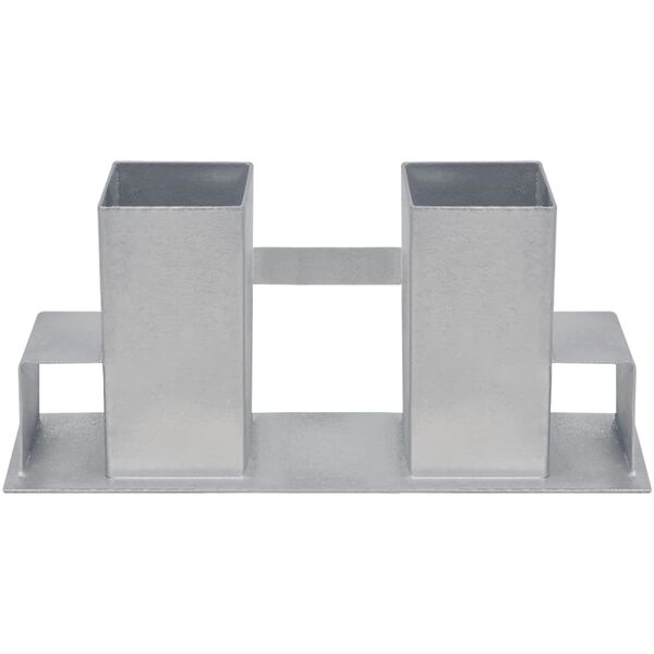 vidaXL Vedstaplingsst&ouml;d 4 st st&aring;l silver