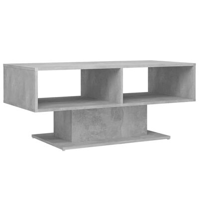vidaXL Soffbord betonggrå 103,5x50x44,5 cm konstruerat trä