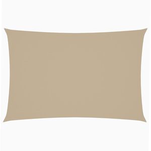 vidaXL Solsegel Oxfordtyg rektangul&auml;rt 2x4 m beige