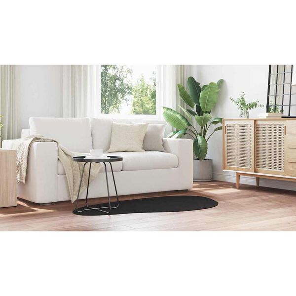 vidaXL Omr&aring;desmattor HUARTE Svart 80 x 150 cm Polyester