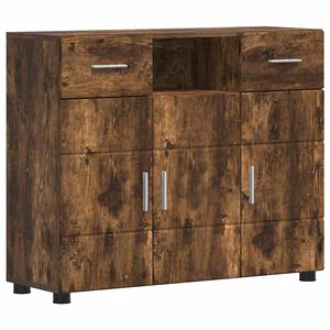 vidaXL Sideboard Rökfärgad ek 88,5 x 30,5 x 73 cm Konstruerat trä