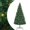 vidaXL Julgran med dekorativa str&auml;ngljus Gr&ouml;n 400 cm PVC