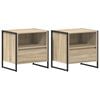 vidaXL S&auml;ngbord 2 st Sonoma 50 x 39,5 x 50 cm Konstruerat tr&auml;