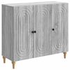vidaXL Sideboard Gr&aring; sonoma-ek 89 x 34,5 x 80 cm Konstruerat tr&auml;