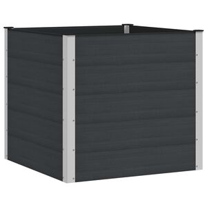 vidaXL Upph&ouml;jd odlingsl&aring;da Svart 100 x 100 x 91 cm