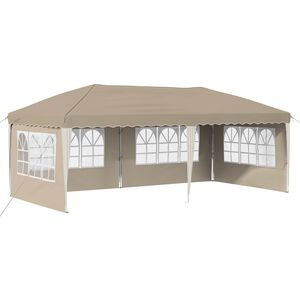 vidaXL Pop-up Partyt&auml;lt 575 x 289 x 245 cm Gr&auml;ddvit