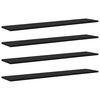 vidaXL Bokhylla Br&auml;da 3 niv&aring;er 4 st 100 x 20 x 1,5 cm Konstruerat tr&auml;