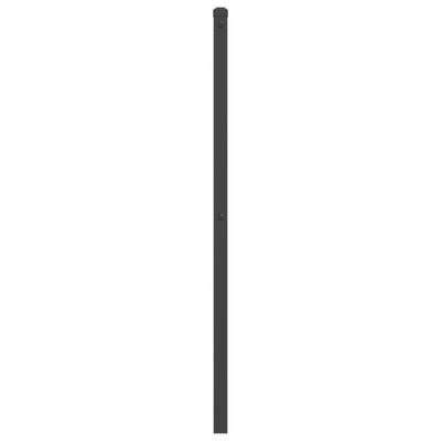 vidaXL Huvudgavel metall svart 135 cm
