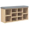 vidaXL Skob&auml;nk sonoma-ek 102x32x50 cm konstruerat tr&auml;