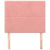 vidaXL Sänggavel rosa 80x5x118/128 cm sammet