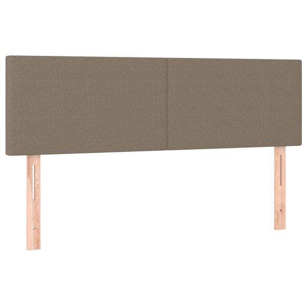 vidaXL Huvudgavlar 2 st taupe 72x5x78/88 cm tyg