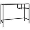 vidaXL Datorbord genomskinlig 100x36x74 cm glas