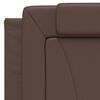 vidaXL Bed Frame "Viana" with LED without Mattress Brown 100x200 cm