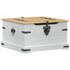 vidaXL storage box med hylla Vit 78 x 78 x 45 cm Massiv furu