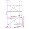 vidaXL Hyllsystem Gammalt tr&auml; 80 x 30 x 146 cm Konstruerat tr&auml;