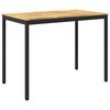 vidaXL Tr&auml;dg&aring;rd Bar Bord NAARDEN Vit och svart 141 x 80,5 x 105 cm