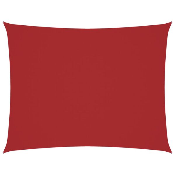 vidaXL Solsegel oxfordtyg rektangulärt 2x3 m röd