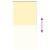 vidaXL Rullgardin mörkläggningsgul 65x130 cm tyg bredd 60,7 cm