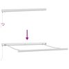 vidaXL Utfällbar markis Röd och Vit 300 x 250 cm Tyg och Metall