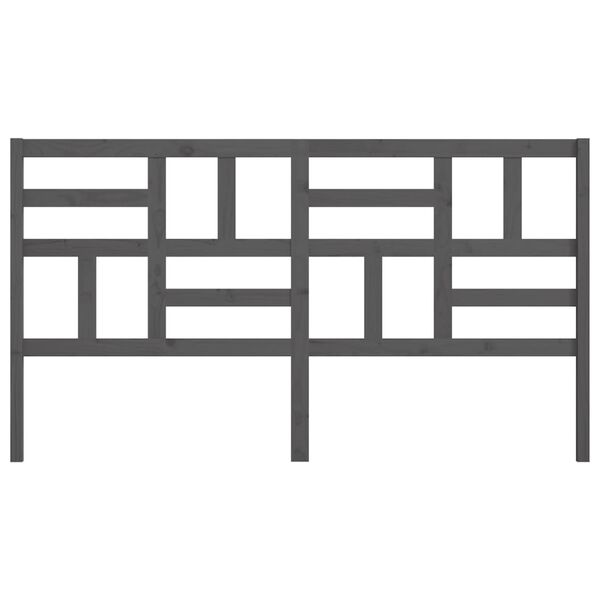 vidaXL S&auml;nggavel gr&aring; 206x4x104 cm massiv furu