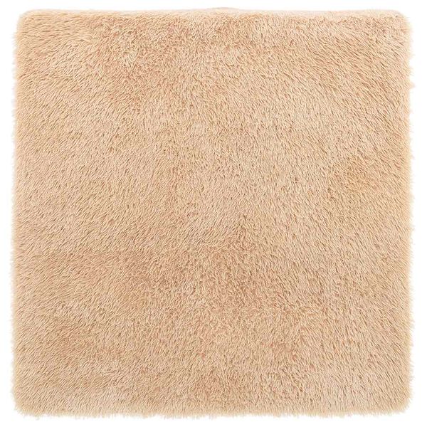 vidaXL Ryamatta med l&aring;ng lugg NAVARRA beige 160x160 cm polyester