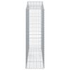 vidaXL Gabioner b&aring;gformade 30 st 200x50x160/180 cm galvaniserat j&auml;rn