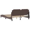 vidaXL Bed Frame without Mattress "Zadar" Brown 160x200 cm Faux Leather